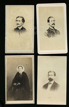 Load image into Gallery viewer, 4 CDVs, Mother &amp; Civil War Soldier Sons Incl. Brig General Edwin Francis Cooke
