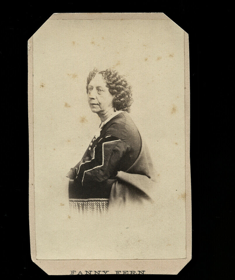 1860s CDV Photo of Author Women's Rights Advocate FANNY FERN