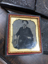 Load image into Gallery viewer, Two Tintypes In Cases Man &amp; Boy

