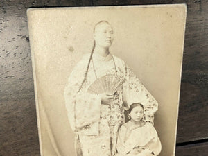 Rare Chinese Giant Sideshow Freak Antique CDV Photo by London Stereoscopic Co.