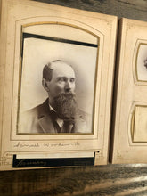 Load image into Gallery viewer, Nice Leather Album Many ID&#39;d People Iowa Minnesota New York CDV Cabinet Photos
