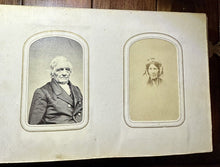 Load image into Gallery viewer, Nice Leather &amp; Brass 1860s Photo Album w&#39; Civil War Soldier &amp; Tax Stamps Boston
