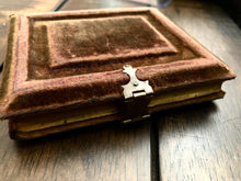Load image into Gallery viewer, 1/6 daguerreotype of woman velvet book style case &amp; poem clipping 1850s
