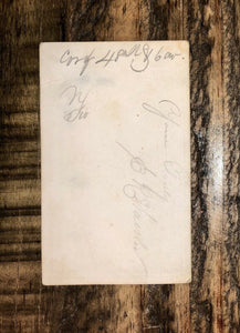 ID'd Signed Civil War Soldier 48th New York Cavalry? 1860s CDV Photo