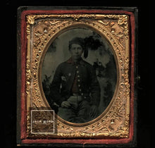 Load image into Gallery viewer, 73rd NY Infantry? Civil War Zouave Soldier Tinted 1/6 Tintype Photo 1860s
