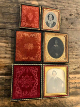 Load image into Gallery viewer, antique photo lot daguerreotype &amp; tintypes of women
