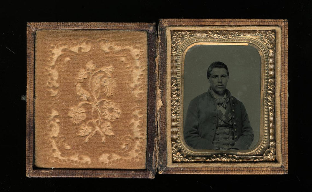 Cased Civil War Soldier Photo Early 1860s - Possibly a Member of Hatfield Family